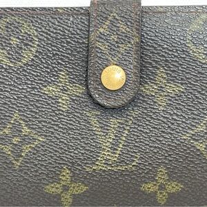 LOUIS VUITTON Monogram Porte Monnaie Viennois Bifold KissLock Wallet Authentic